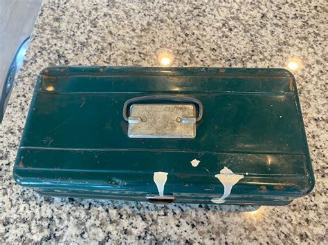 liberty steel chest corp double sided tackle box|VINTAGE TACKLE BOX, LIBERTY STEEL CHEST CORP..